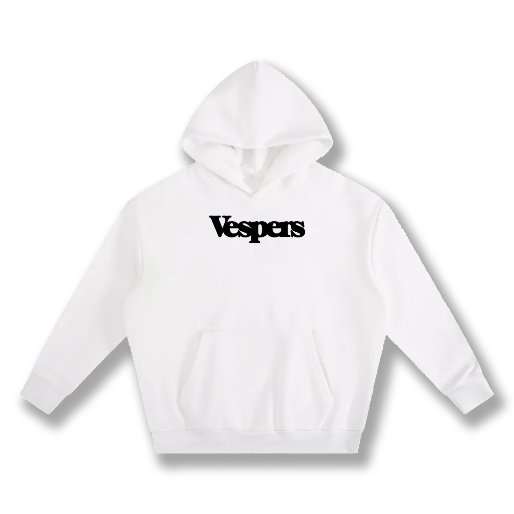 Heavyweight Boxy Fleece Hoodie White