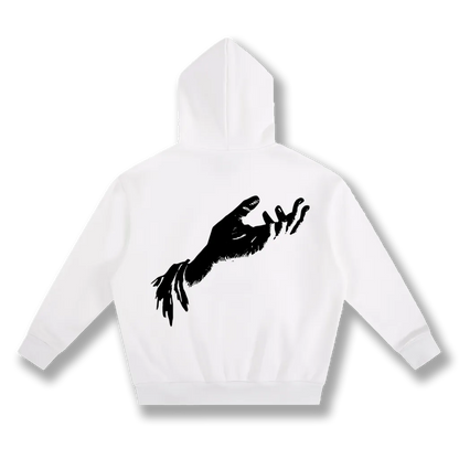 Heavyweight Boxy Fleece Hoodie White