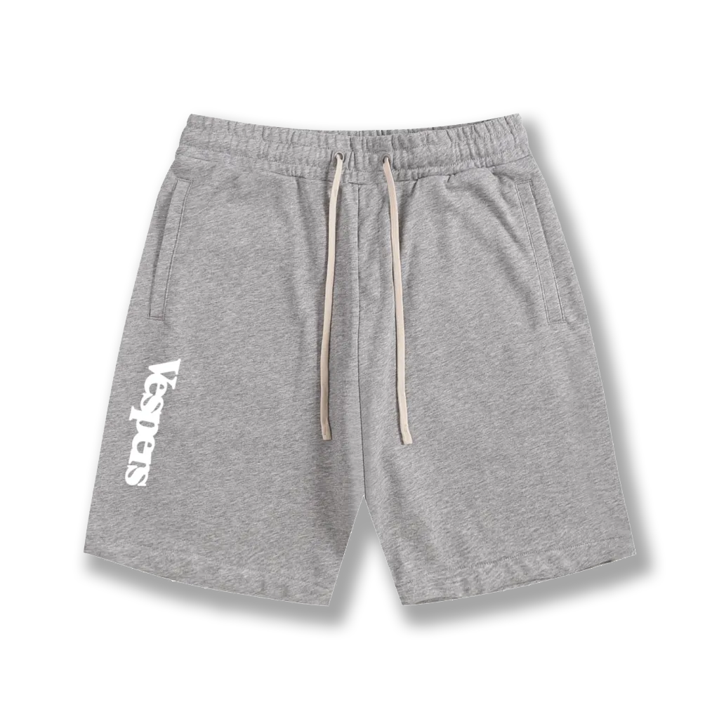 Cotton Shorts Flower Gray