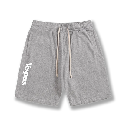 Cotton Shorts Flower Gray