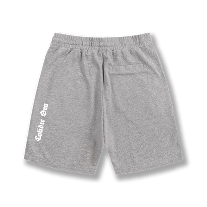 Cotton Shorts Flower Gray