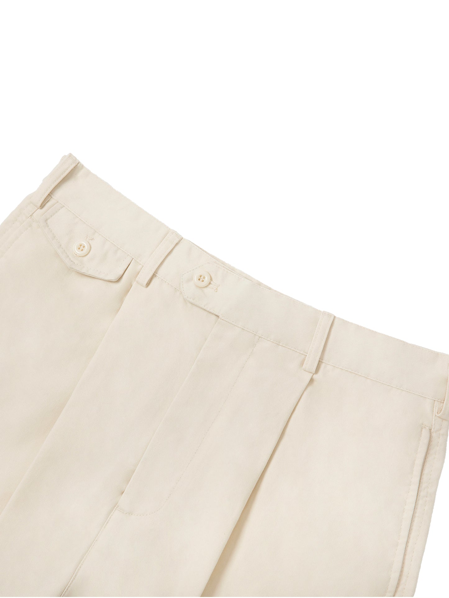 Adjustable Waist Straight-Leg Pants Khaki