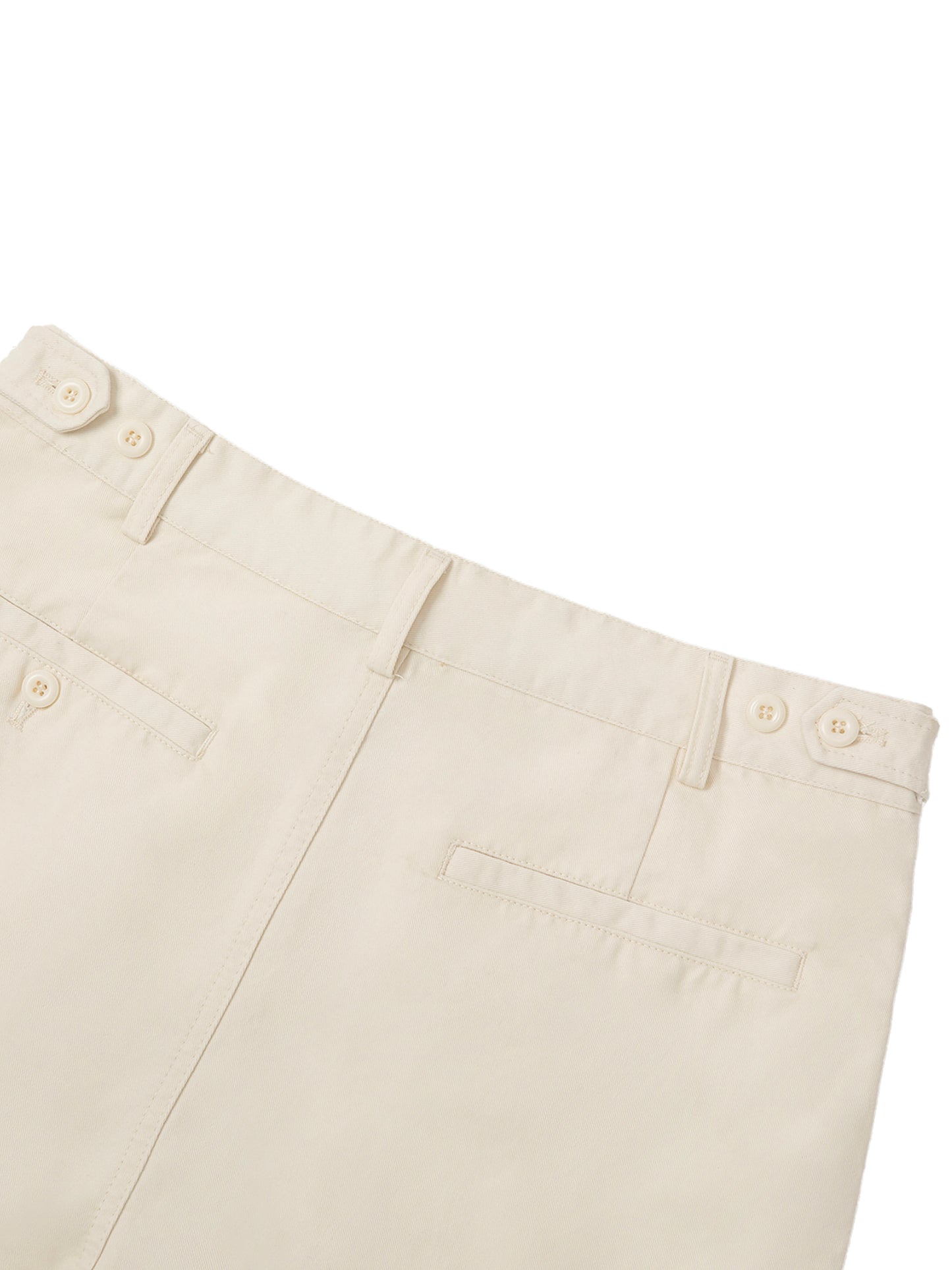 Adjustable Waist Straight-Leg Pants Khaki