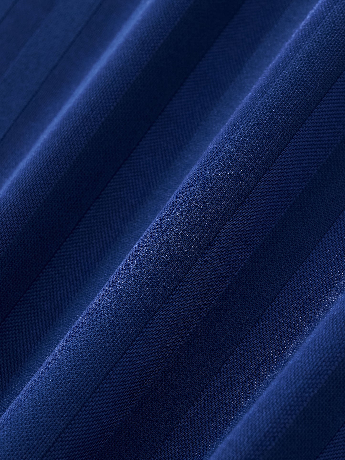 Contrast Collar Striped Soccer Jersey Navy