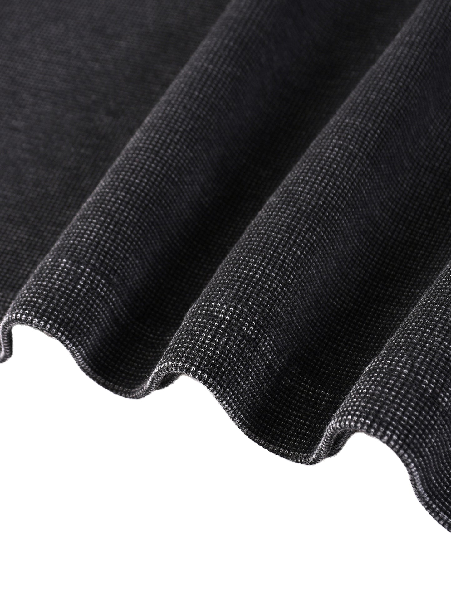Mineral Wash Waffle Oversized Long Sleeve Black