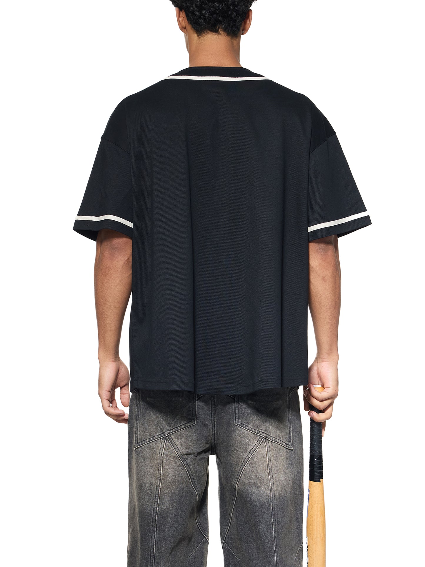 Luke 18:1 Baseball Jersey Black