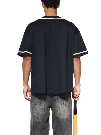 Luke 18:1 Baseball Jersey Black