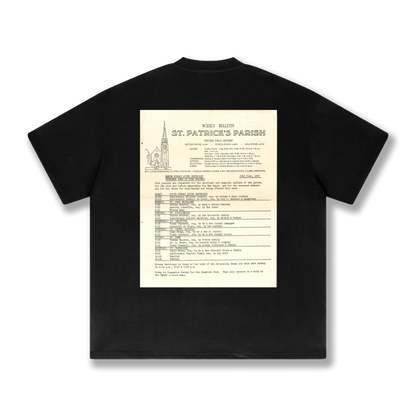 SUPERHEAVY Drop Shoulder "BULLETIN" T-Shirt