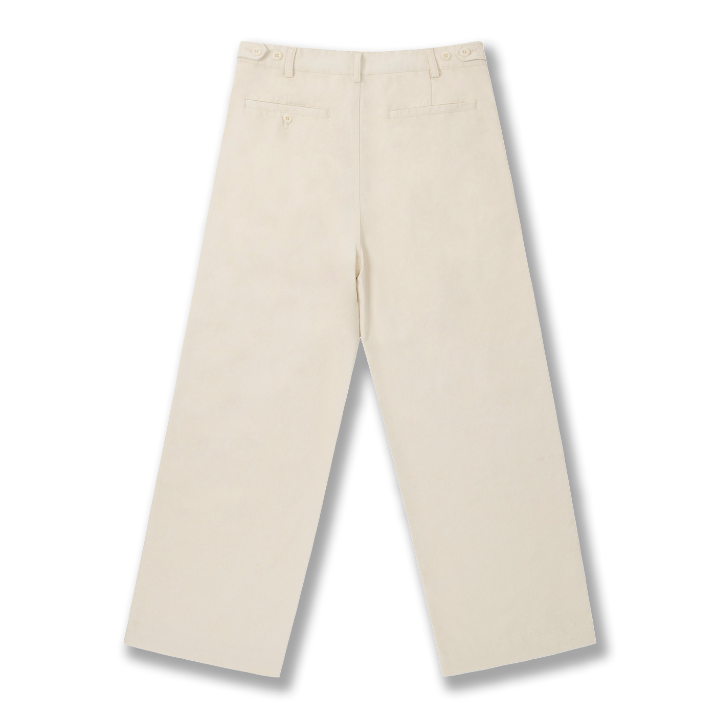 Adjustable Waist Straight-Leg Pants Khaki